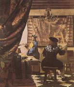 VERMEER VAN DELFT, Jan The Artist-s Studio oil on canvas